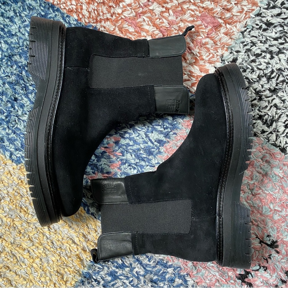 Manas Hunter/Aviator black boots